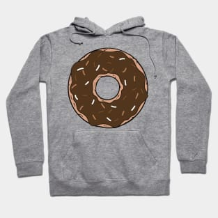 Chocolate Donut, Doughnut, Icing, Glaze, Sprinkles Hoodie